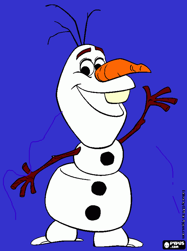 kolorowanka Olaf !!!