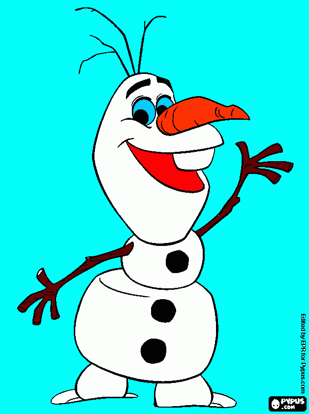 kolorowanka olaf olaf