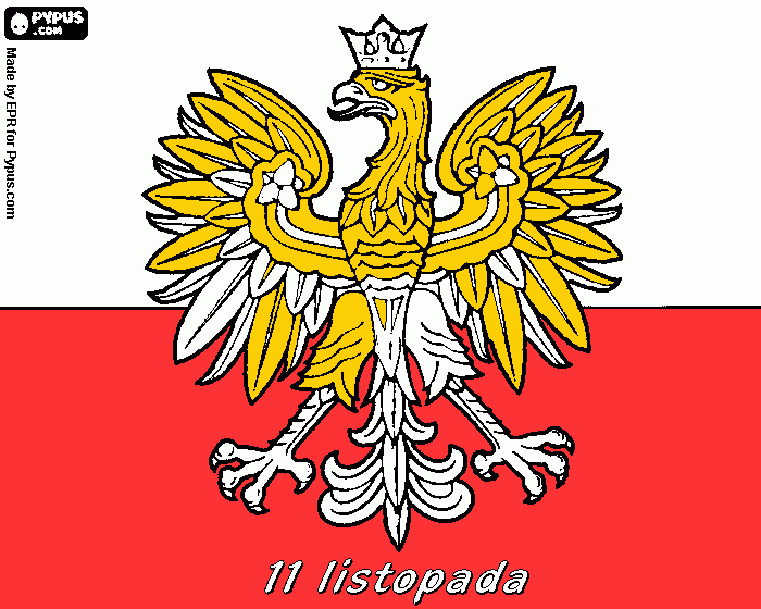 kolorowanka orzeł