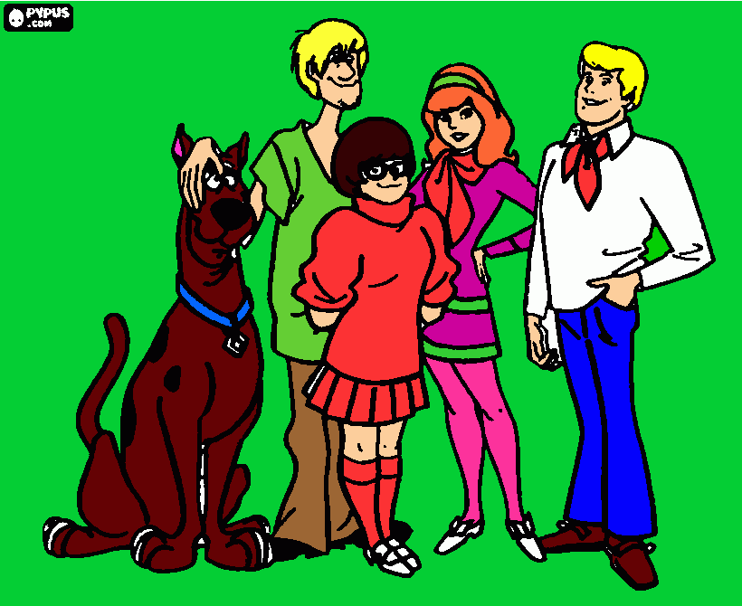 kolorowanka Paczka Scooby Bartek