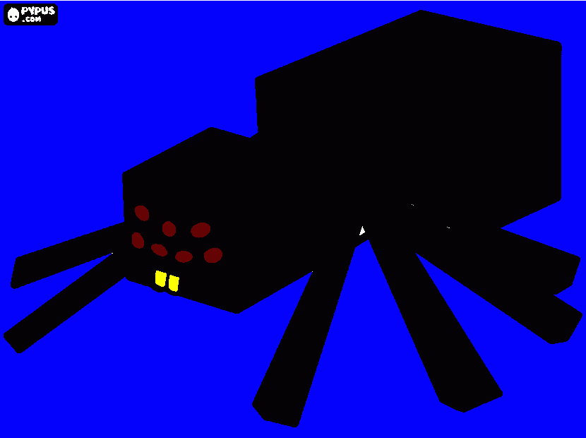 kolorowanka pajak minecraft