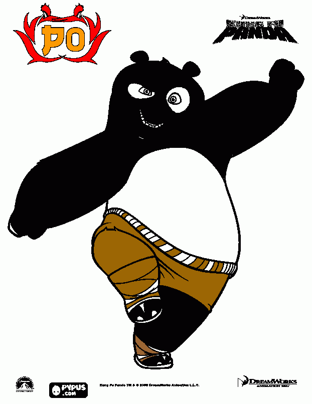 kolorowanka panda