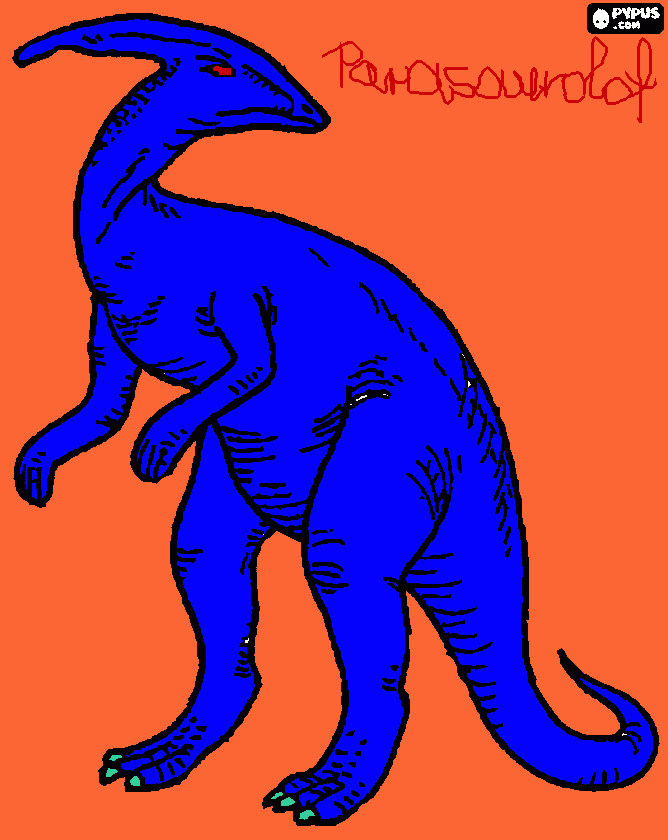 kolorowanka Parasaurolofus