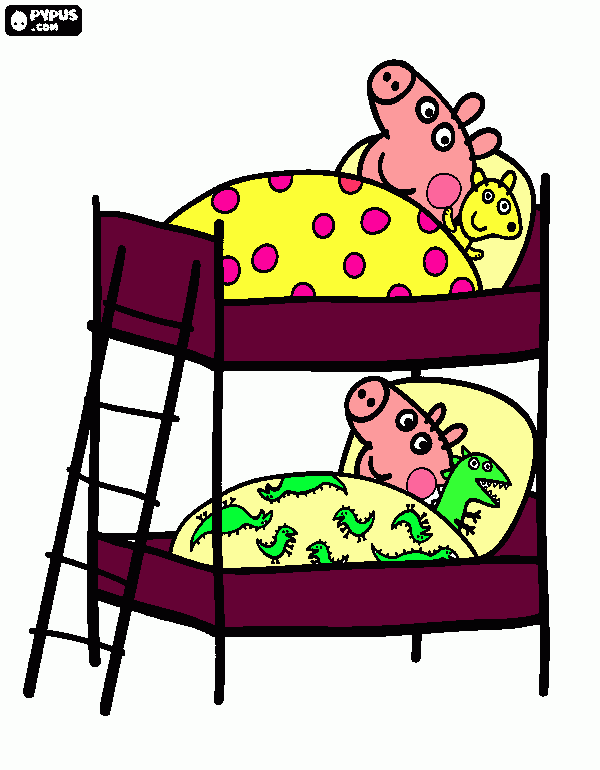 kolorowanka peppa i dzorcz