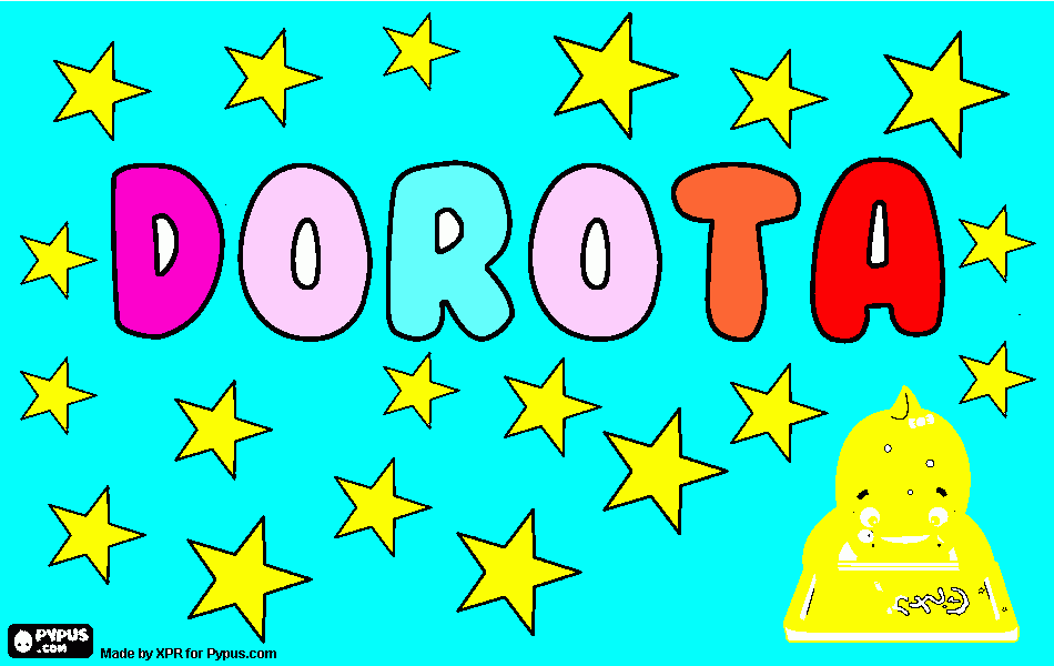 kolorowanka pisania dorota z osimiornicą
