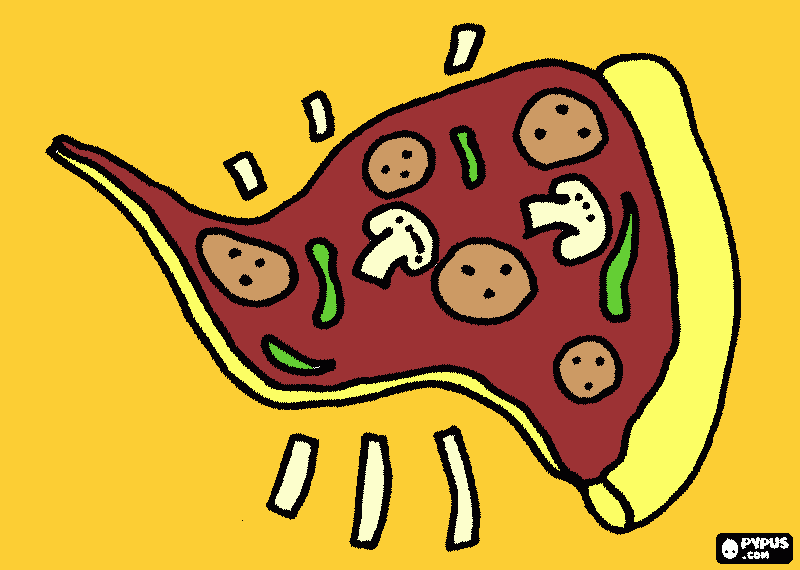 kolorowanka pizza