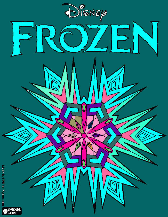 kolorowanka Piękne FROZEN