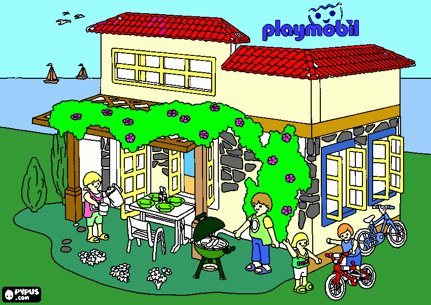 kolorowanka play mobil