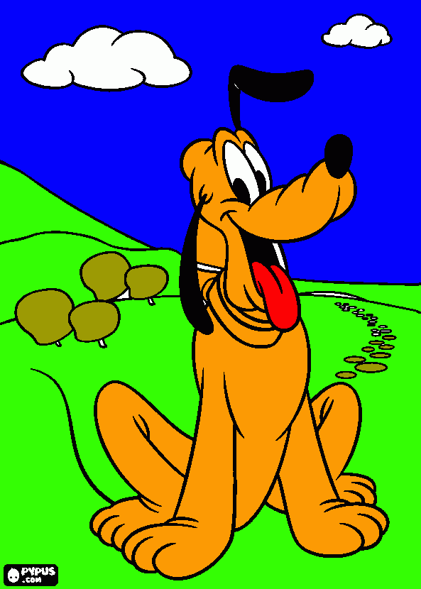 kolorowanka pluto piesek