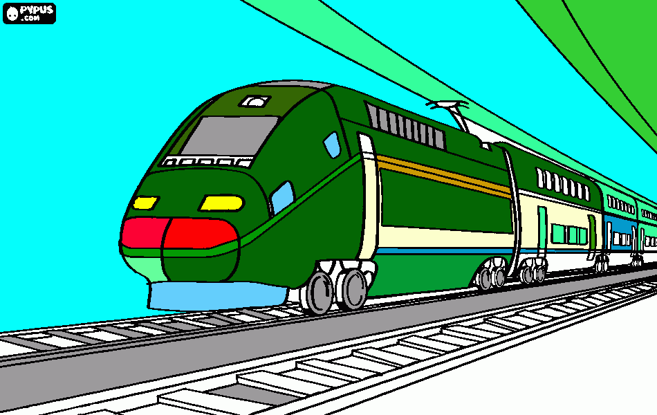 kolorowanka POCIAG EXPRESS
