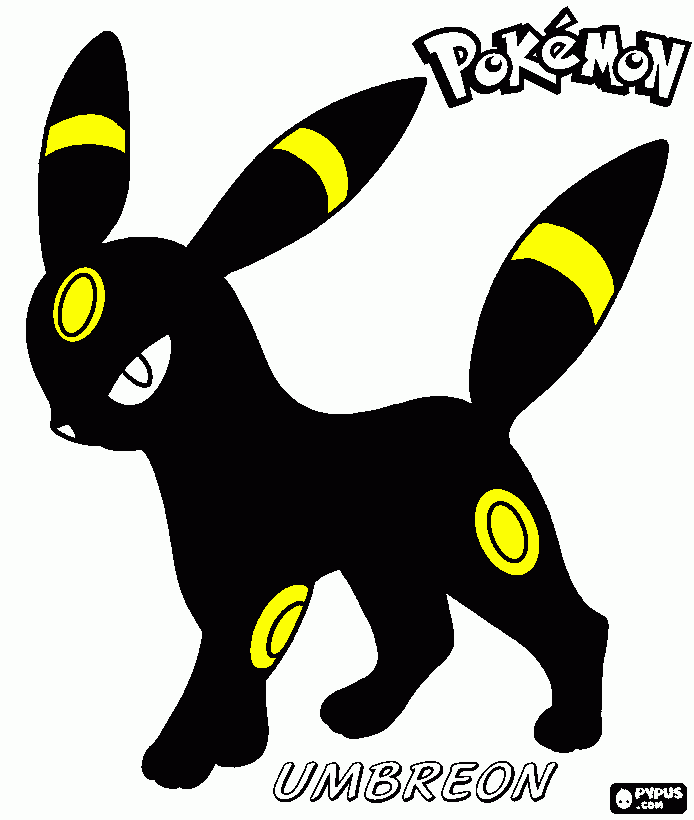 kolorowanka pokemon ambreon