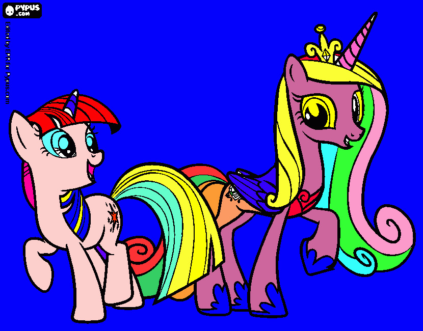 kolorowanka pony 1