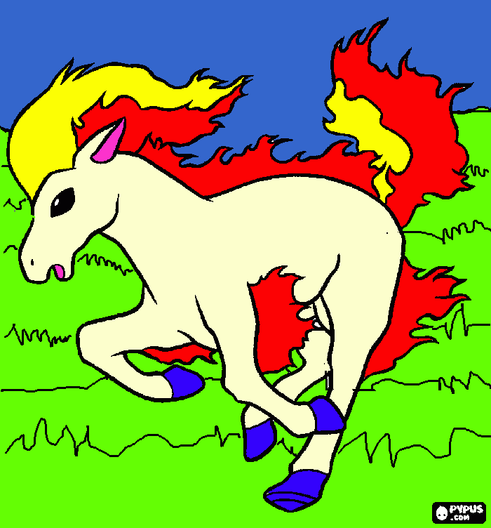 kolorowanka Ponyta