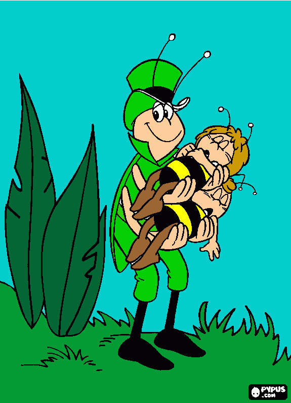 kolorowanka pszczolki 2