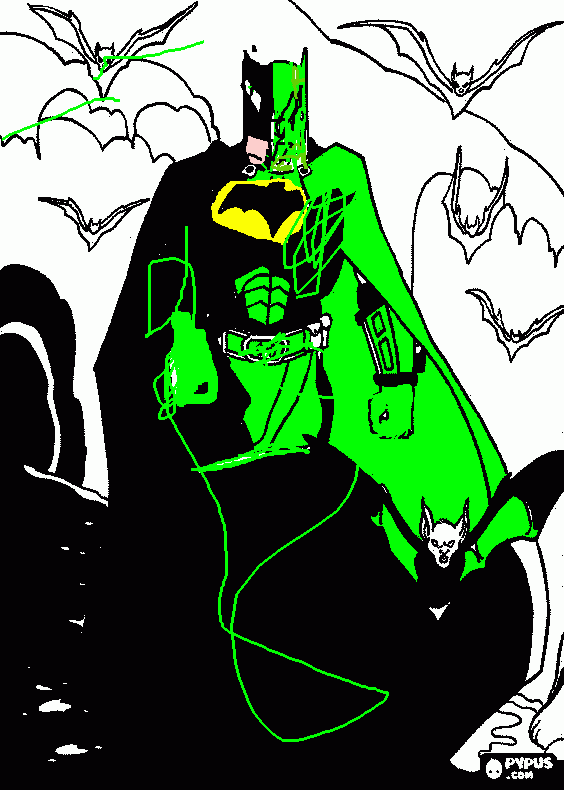kolorowanka radioaktywny batman