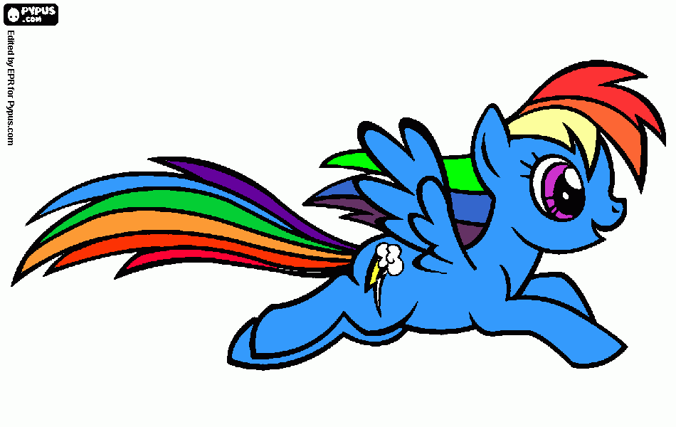 kolorowanka rainbown dasch