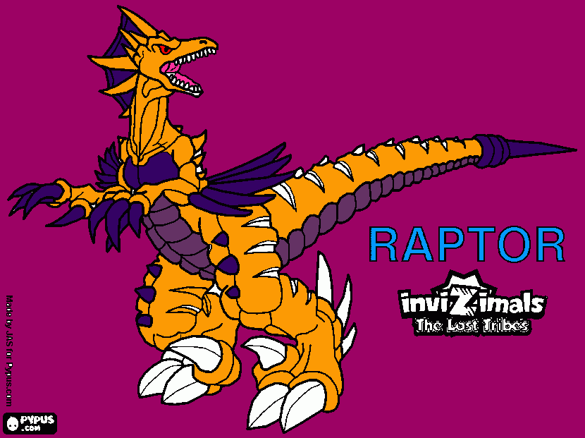 kolorowanka RAPTOR