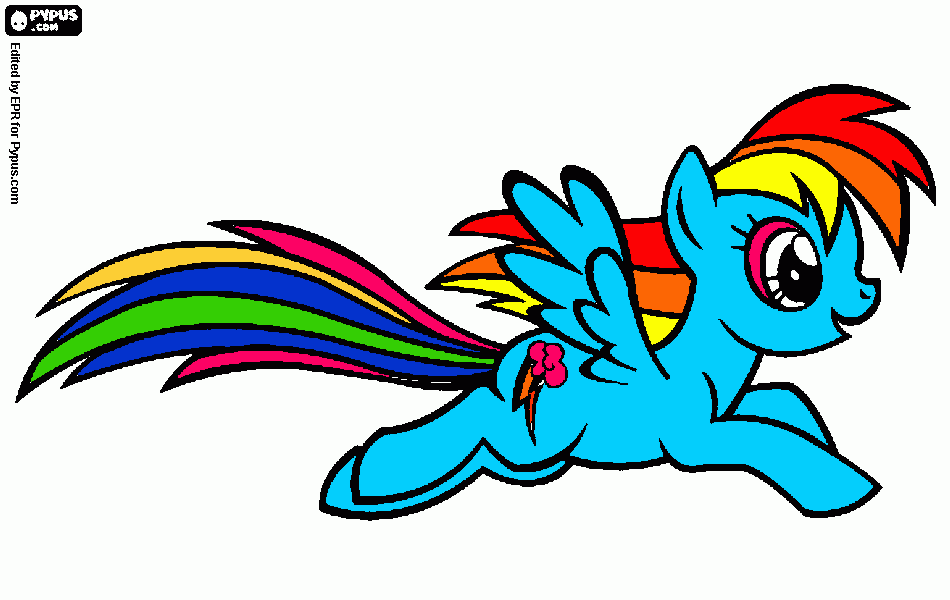 kolorowanka reinbowdash
