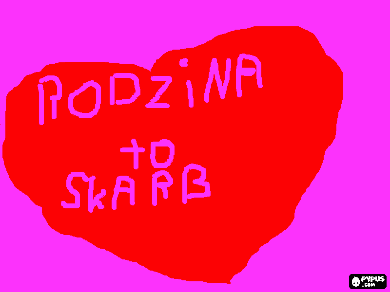 kolorowanka RODZINA TO SKARB