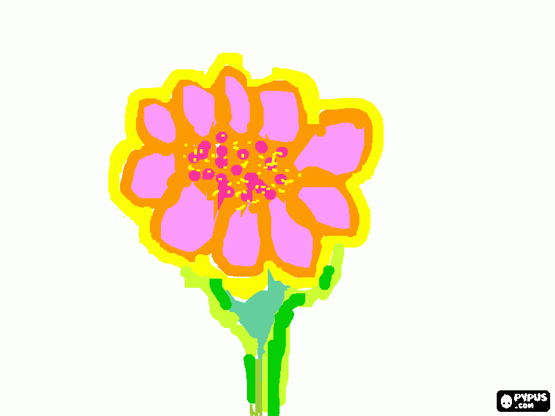 kolorowanka rysunek kwiatu