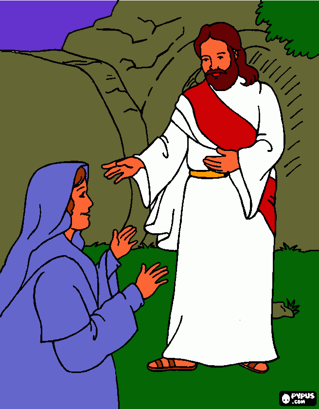 kolorowanka rysunek Maria Magdalena
