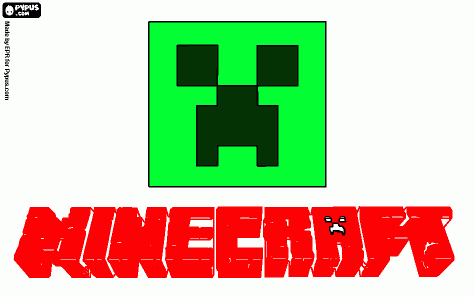 kolorowanka Rysunek Minecraft