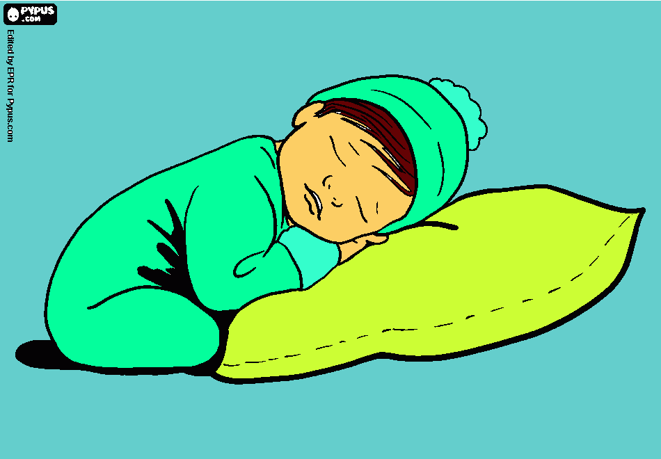 kolorowanka rysunek niemowlę Gołaszewska