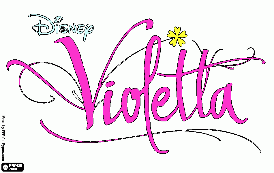 kolorowanka rysunek z serialu violetta