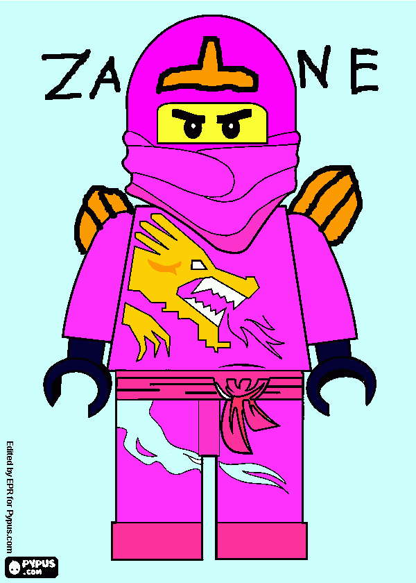 kolorowanka różowy zane