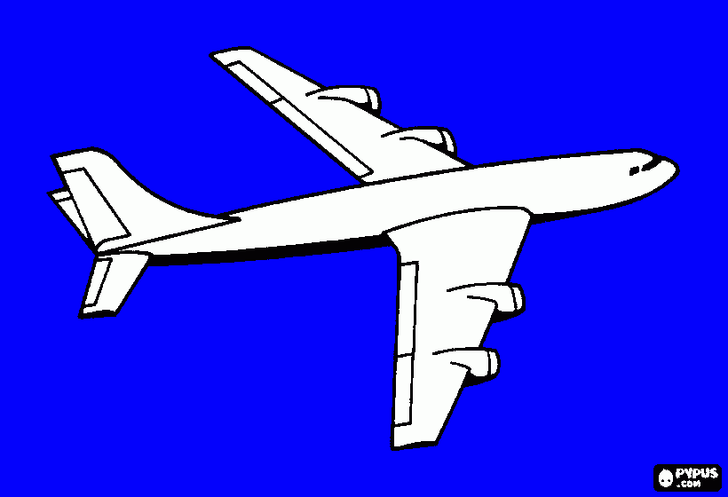 kolorowanka samolot