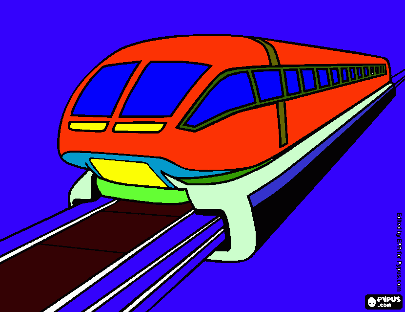 kolorowanka shinkansen
