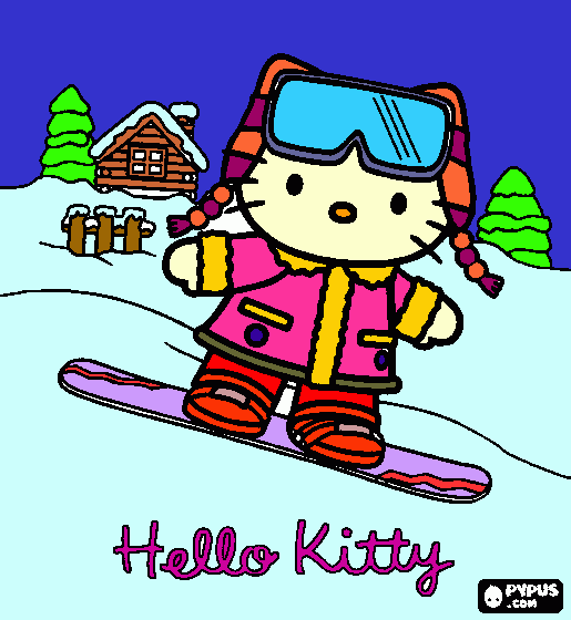 kolorowanka Snowboard