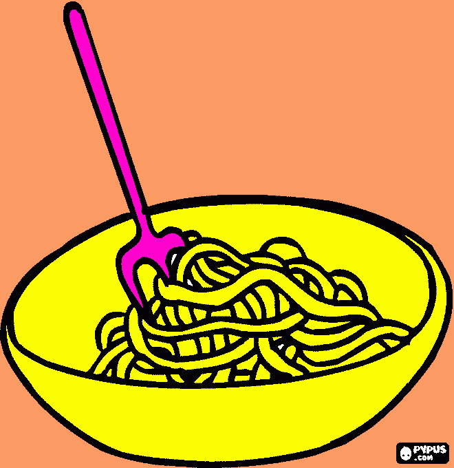 kolorowanka SPAGHETTI