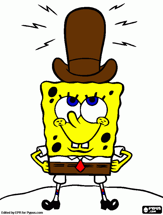 kolorowanka Spongebob  od Arusia
