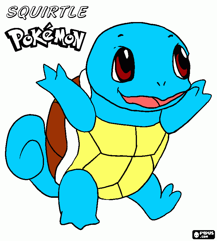 kolorowanka Squirtle