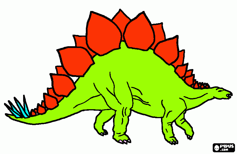kolorowanka stegozaur malowanka