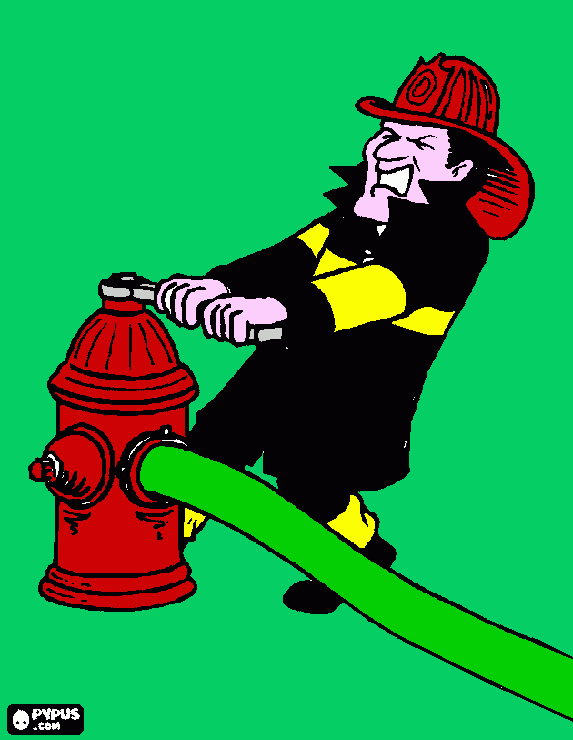 kolorowanka strażakradek marut