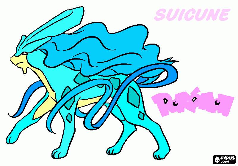 kolorowanka Suicune Oliwki