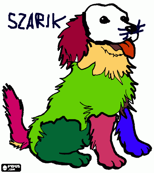 kolorowanka szarik