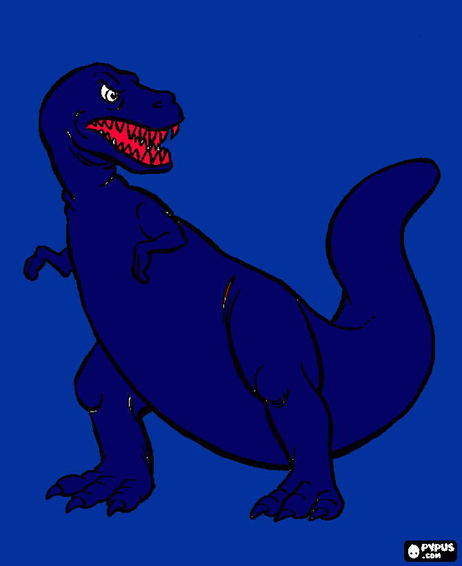 kolorowanka t-rex
