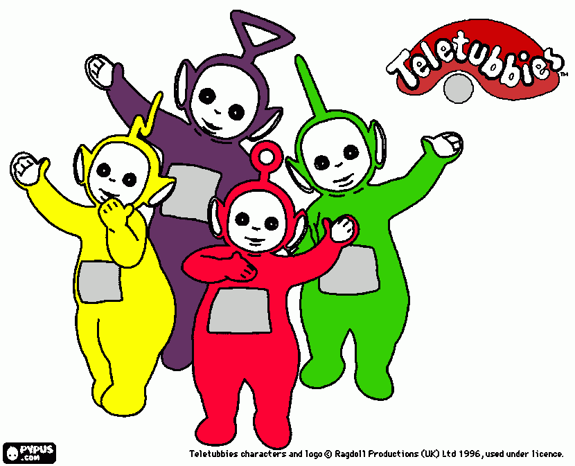 kolorowanka teletubies