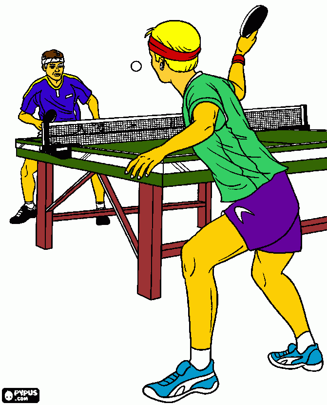 kolorowanka tenis stołowy Niemce