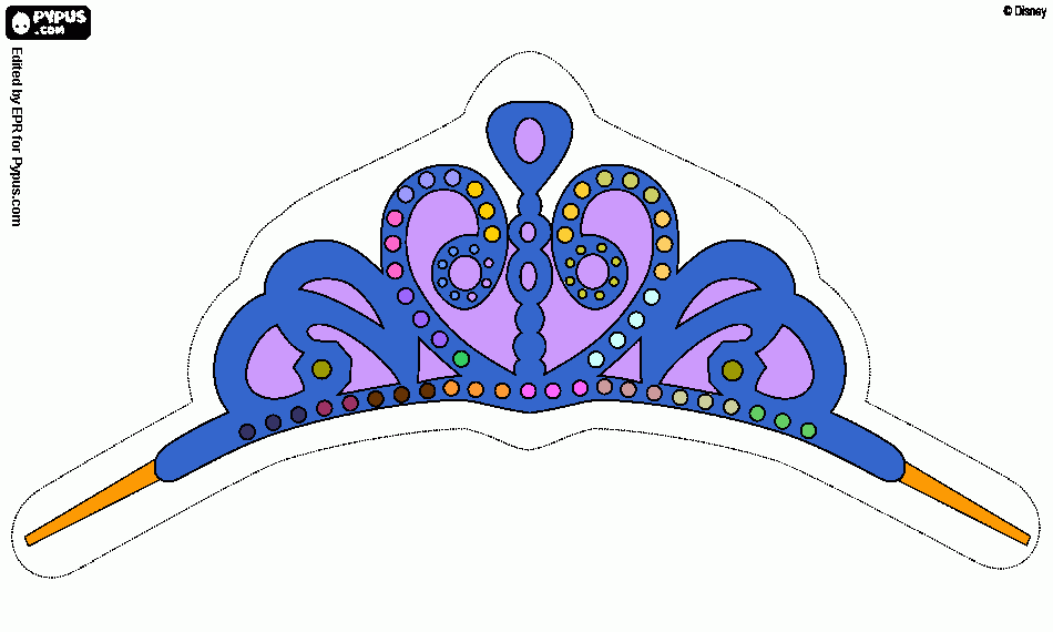 kolorowanka tiara