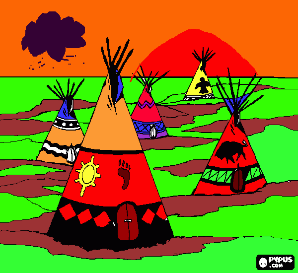 kolorowanka tipi