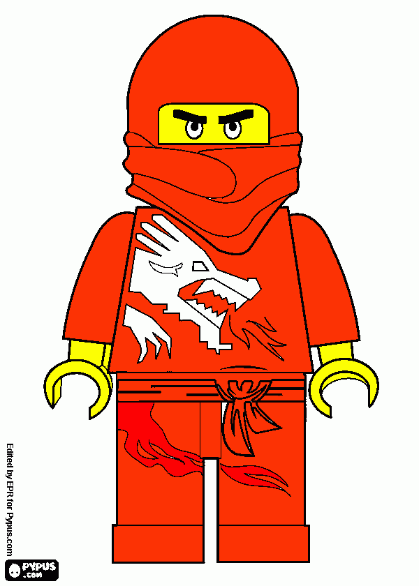 kolorowanka to jest ninja kaj