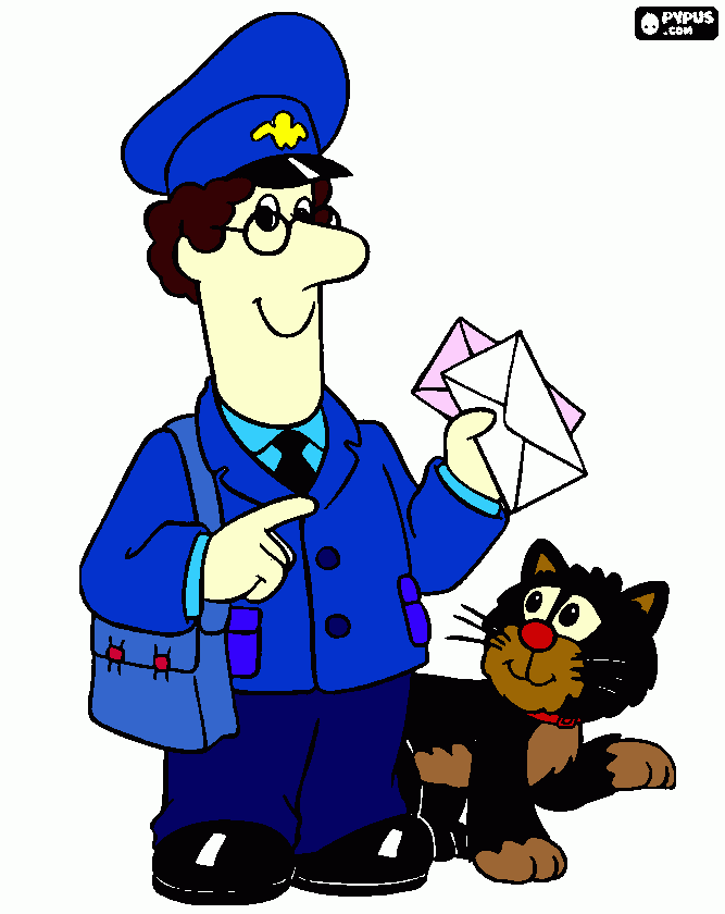 kolorowanka To Ty mały listonoszek :) 