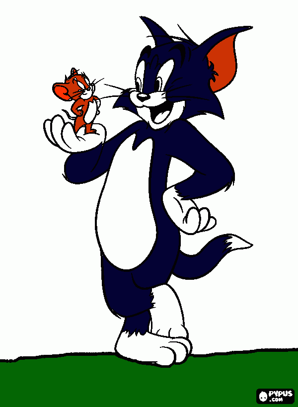 kolorowanka tom i jerry