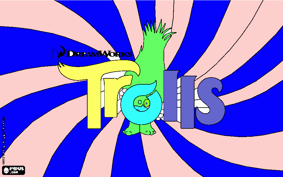kolorowanka Trolls