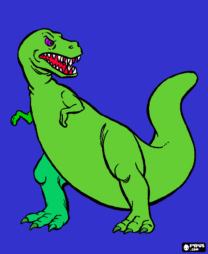 kolorowanka tyranozaur Rex