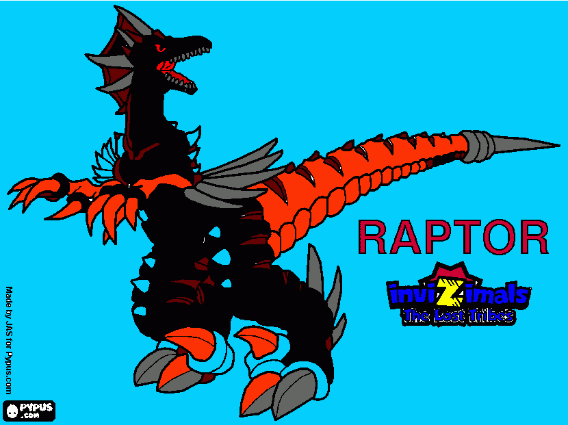 kolorowanka Velociraptor